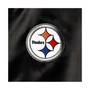 Women's Black Pittsburgh Steelers Team 2.0 Satin Raglan Full-Snap Jacket