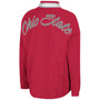 Women's Heathered Scarlet Ohio State Buckeyes Alice 2-Hit Fleece Quarter-Zip Jacket