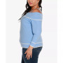 Black Label Plus Size Off-The-Shoulder Sweater