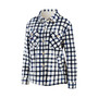 Women's Oatmeal Washington Capitals Plaid Button-Up Shirt Jacket