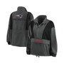 Women's Charcoal New England Patriots Popover Packable Half-Zip Jacket
