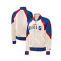 Women's White, Royal Buffalo Bills Overtime Raglan Full-Zip Track Jacket