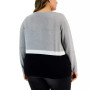 Plus Size Colorblocked Cardigan, Created for Macy's