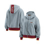 Women's Gray Washington Football Team Sherpa Full-Zip Hoodie Jacket