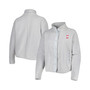 Women's Gray Ohio State Buckeyes Plus Size Wheelhouse Sherpa Full-Snap Jacket