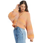 Juniors' Sundaze Puffed-Sleeve Cropped Cardigan