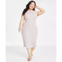 Plus Size Ribbed Sweater Dress, Created for Macy's