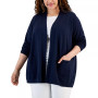 Plus Size Two-Pocket Cardigan, Created for Macy's