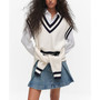 Women's V-Neck Knitted Vest