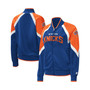 Women's Blue New York Knicks Slam Dunk Raglan Full-Zip Track Jacket