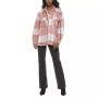 Plus Size Plaid Button-Up Shirt Jacket