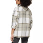 Plus Size Plaid Button-Up Shirt Jacket