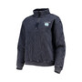 Women's Navy North Carolina Tar Heels Unstoppable Chic Quilted Quarter-Zip Jacket