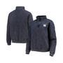 Women's Navy North Carolina Tar Heels Unstoppable Chic Quilted Quarter-Zip Jacket