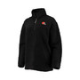 Women's Black Cleveland Browns Sherpa Quarter-Zip Jacket