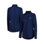 Women's Navy Villanova Wildcats Core Raglan Quarter-Zip Jacket
