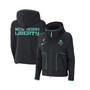 Women's Black New York Liberty Full-Zip Knit Jacket