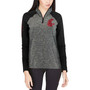 Women's Gray, Black Washington State Cougars Finalist Quarter-Zip Pullover Jacket