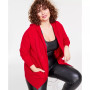 Plus Size Cashmere Zip-Up Hoodie, Created for Macy's