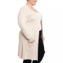 Plus Size Open-Front Duster Cardigan Sweater