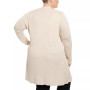 Plus Size Open-Front Duster Cardigan Sweater