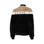 Women's Black, Cream New Orleans Saints Riot Squad Sherpa Full-Snap Jacket