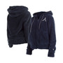Women's Navy Atlanta Braves Sherpa Full-Zip Jacket