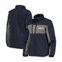 Women's Navy New England Patriots Zephyr Softshell Full-Zip Jacket