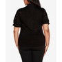 Black Label Plus Size Embellished Puff Sleeve Sweater