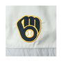 Women's Navy Milwaukee Brewers Colorblock Track Raglan Full-Zip Jacket
