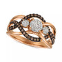 Chocolatier Diamond Ring (3/8 ct. t.w.) 	in 14k Rose Gold (Also Available in Two-Tone White & Yellow Gold or White Gold)
