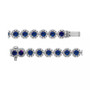 Ruby (5-1/2 ct. t.w.) & Diamond (3 ct. t.w) Tennis Bracelet in 14k White Gold (Also in Sapphires and Emerald)