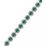 Ruby (5-1/2 ct. t.w.) & Diamond (3 ct. t.w) Tennis Bracelet in 14k White Gold (Also in Sapphires and Emerald)