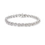 Diamond Twist Bracelet (1 ct. t.w.) in Sterling Silver
