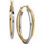 Intertwined Hoop Earrings in 14k Gold