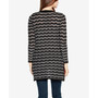 Black Label Petite Wavy Stripe Duster Sweater