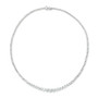 Diamond Fancy 17" Collar Tennis Necklace (15 ct. t.w.) in 14k White Gold