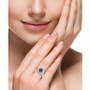 EFFY® Sapphire (1-7/8 ct. t.w.) & Diamond (1/4 ct. t.w.) Halo Statement Ring in 14k White Gold (Also in Ruby and Emerald)