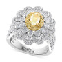 EFFY® Yellow Diamond (7/8 ct. t.w.) & White Diamond (1-1/3 ct. t.w.) Ring in 18k Two-Tone Gold