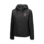 Women's Black Wisconsin Badgers Arianna Full-Zip Puffer Jacket