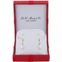 Cultured Freshwater Pearl Earrings (8mm) in 10k Gold & White Gold