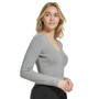Women's X-Fit Cropped V-Neck Long Sleeve Sweater