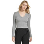Women's X-Fit Cropped V-Neck Long Sleeve Sweater