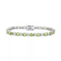 Amethyst (6-7/8 ct. t.w.) & Lab-Created White Sapphire (2-1/2 ct. t.w.) Link Bracelet in Sterling Silver (Also in Blue Topaz, Peridot, Garnet, & Citrine)