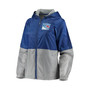 Women's Blue New York Rangers Strike Zone Raglan Hoodie Full-Zip Jacket