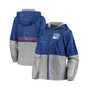 Women's Blue New York Rangers Strike Zone Raglan Hoodie Full-Zip Jacket