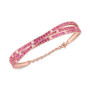 Ruby (5 ct. t.w.) & White Topaz (1/2 ct. t.w.) Bracelet in 14k Rose Gold-Plated Sterling Silver