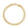 Men's Cuban Link Chain Bracelet in 10k Gold