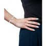 Lab-Created Multi-Sapphire Bangle Bracelet (1-1/3 ct. t.w.) in Sterling Silver