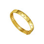 14k Yellow Gold Plated with Cubic Zirconia Starry Sky Bangle Bracelet